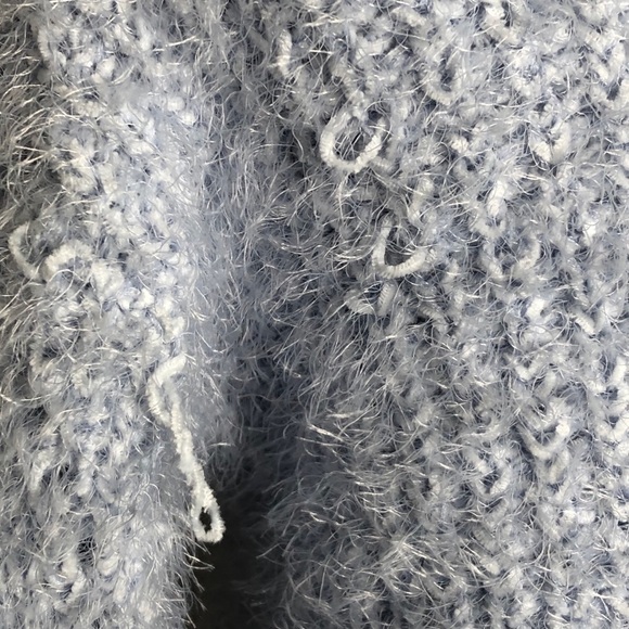 Freshman fuzzy blue sweater, NWT, medium - Picture 7 of 10